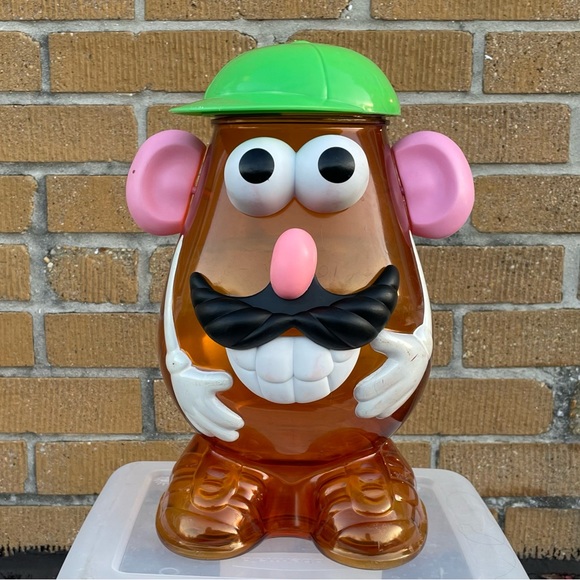 Giant Mr. Potato Head Container 2 Regular Potato Heads 2 Mini Heads Many Parts - Picture 2 of 15